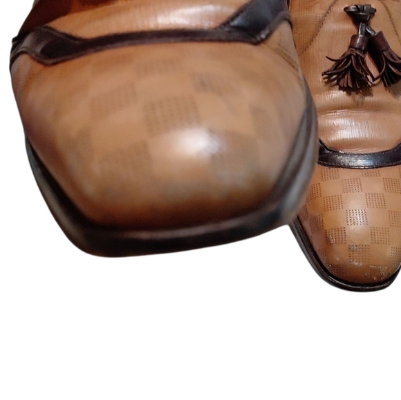 Mezlan Leather Tassled Loafer Men's Luxury Brown Slip On Loafer 9 M - Picture 9 of 13